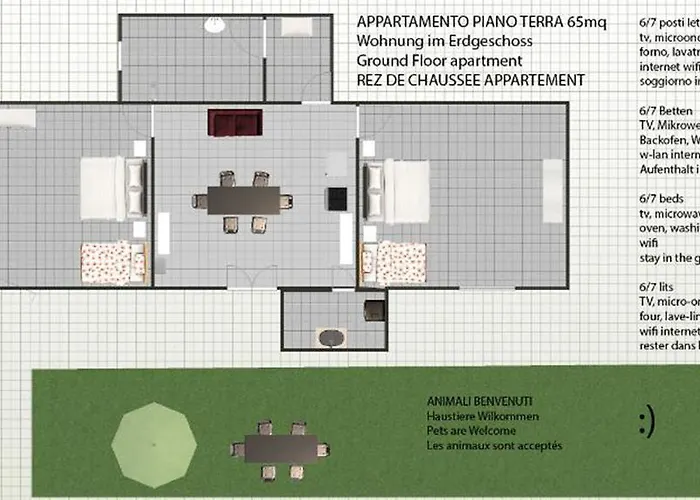 بيت للعطل Elegante Con Terrazzo E Giardino *